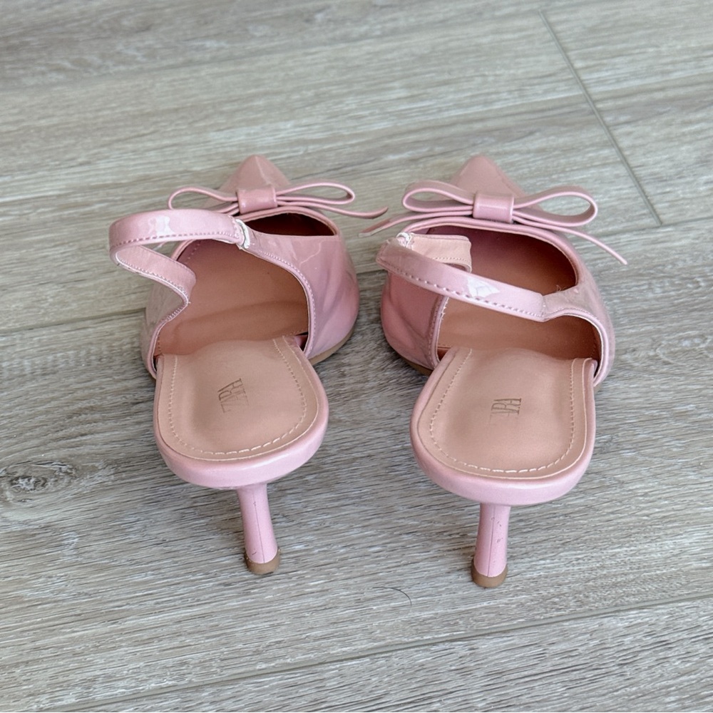Bow Slingback Kitten Heels pink pastel - Picture 4 of 9